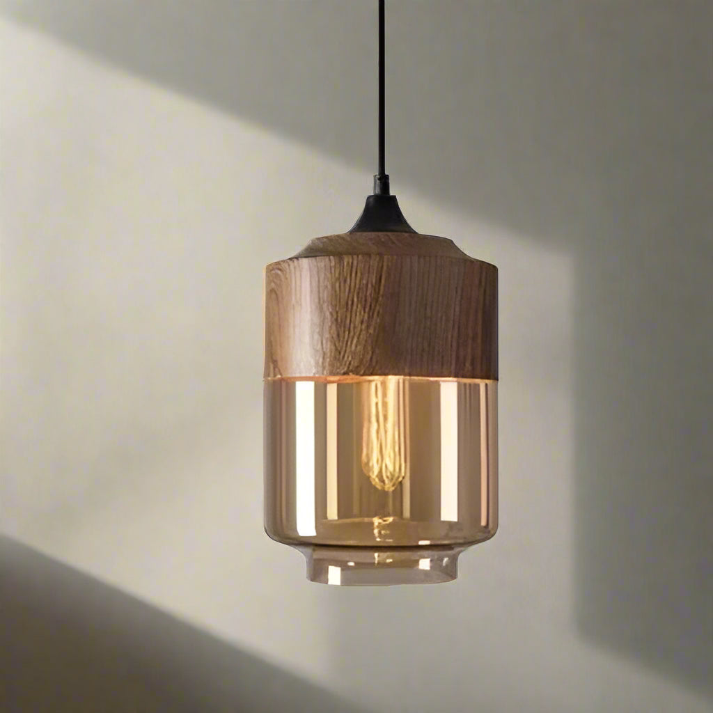 Jevaglo™ | Luxurious Pendant Light made of Glass and Wood