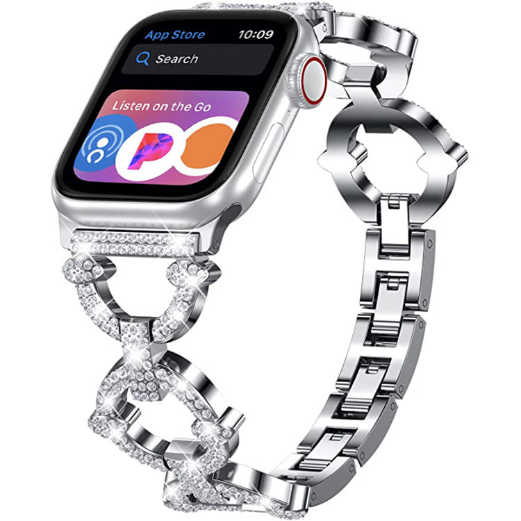 Bracelet en lien diamant Bling pour Apple Watch