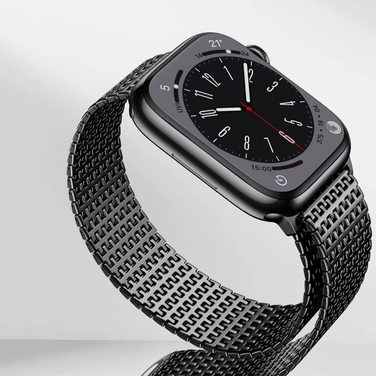 Bande magnétique Domino en acier inoxydable pour Apple Watch