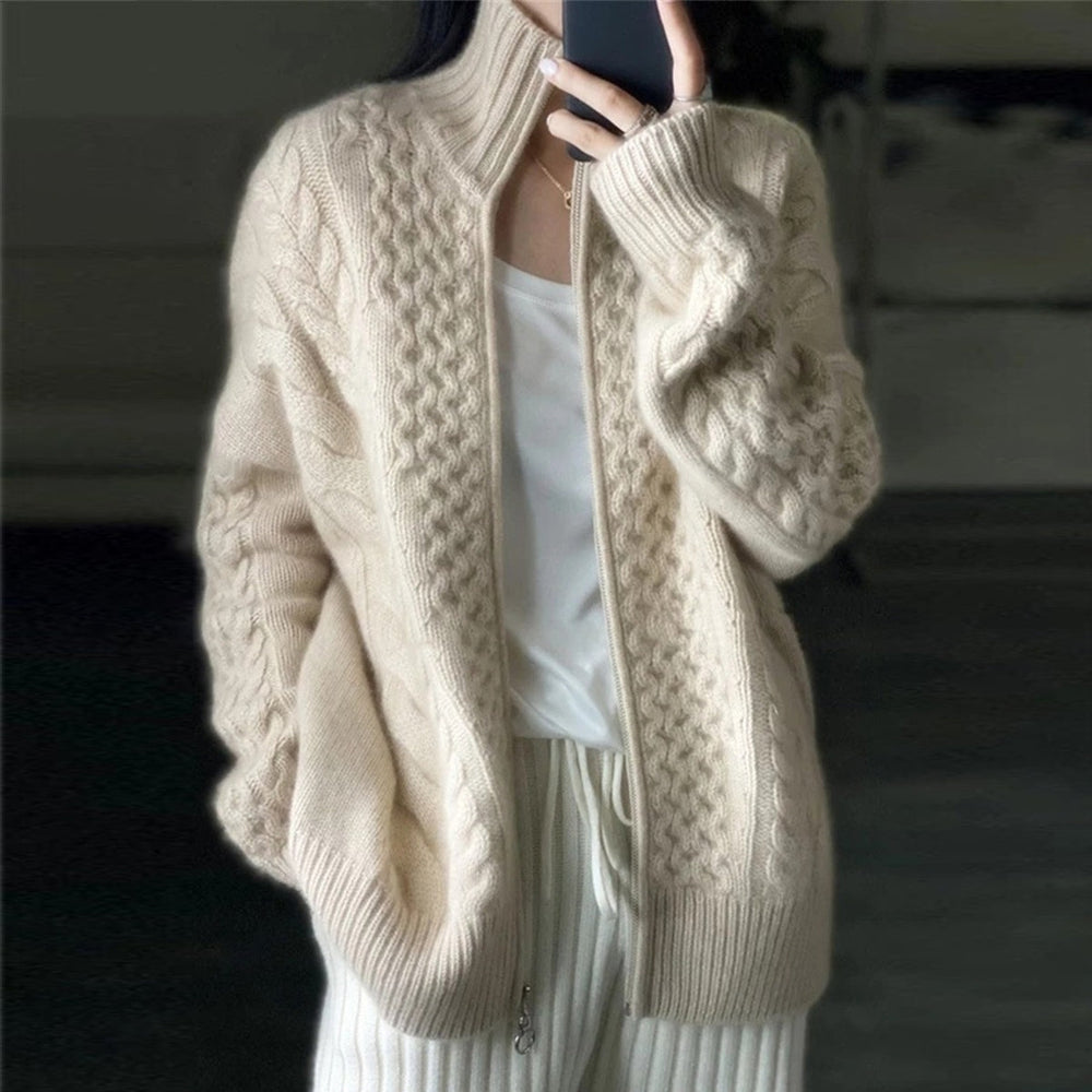 Drusilla - High neck cashmere cardigan