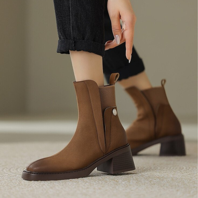 Bottines en cuir italien Grazia