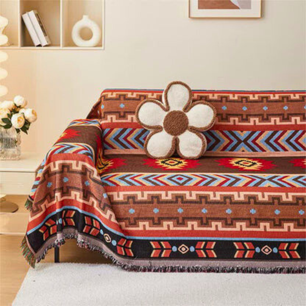 Boho Geometric Beauty Pokrowiec na Sofę