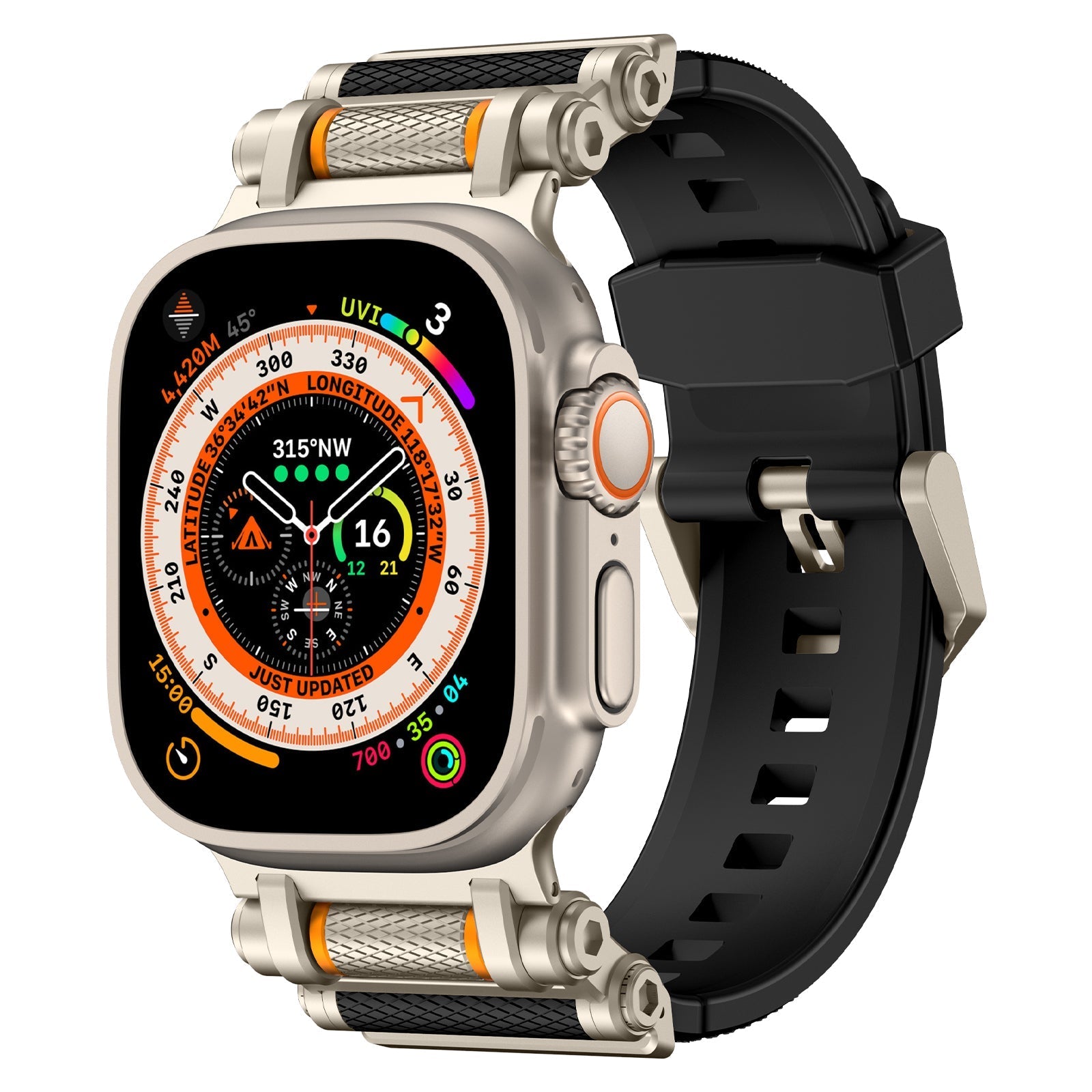 FKM gumový pásek Kolo štěstí pro Apple Watch