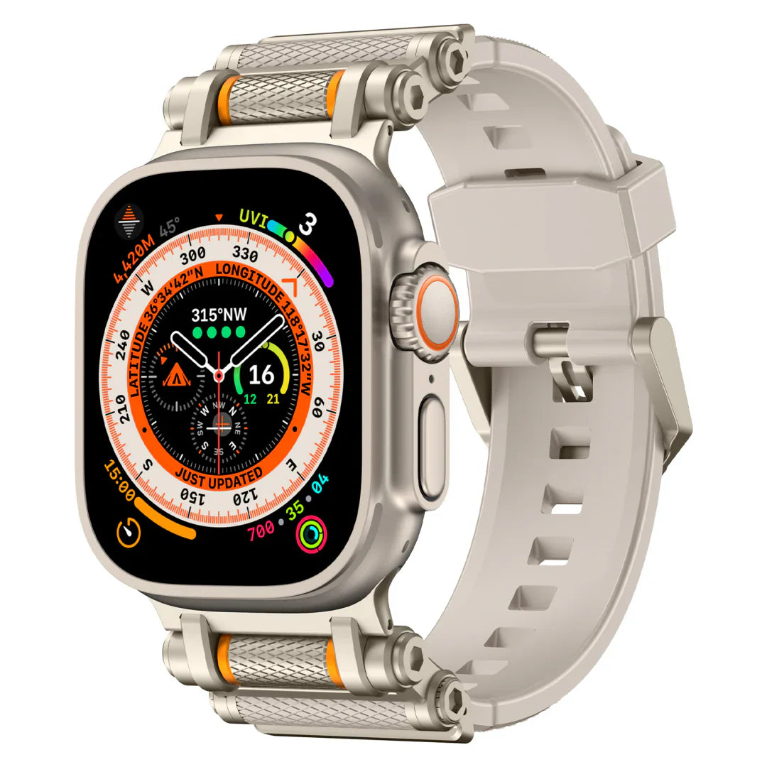 Tactical Rotating Silicone Band For Apple Watch