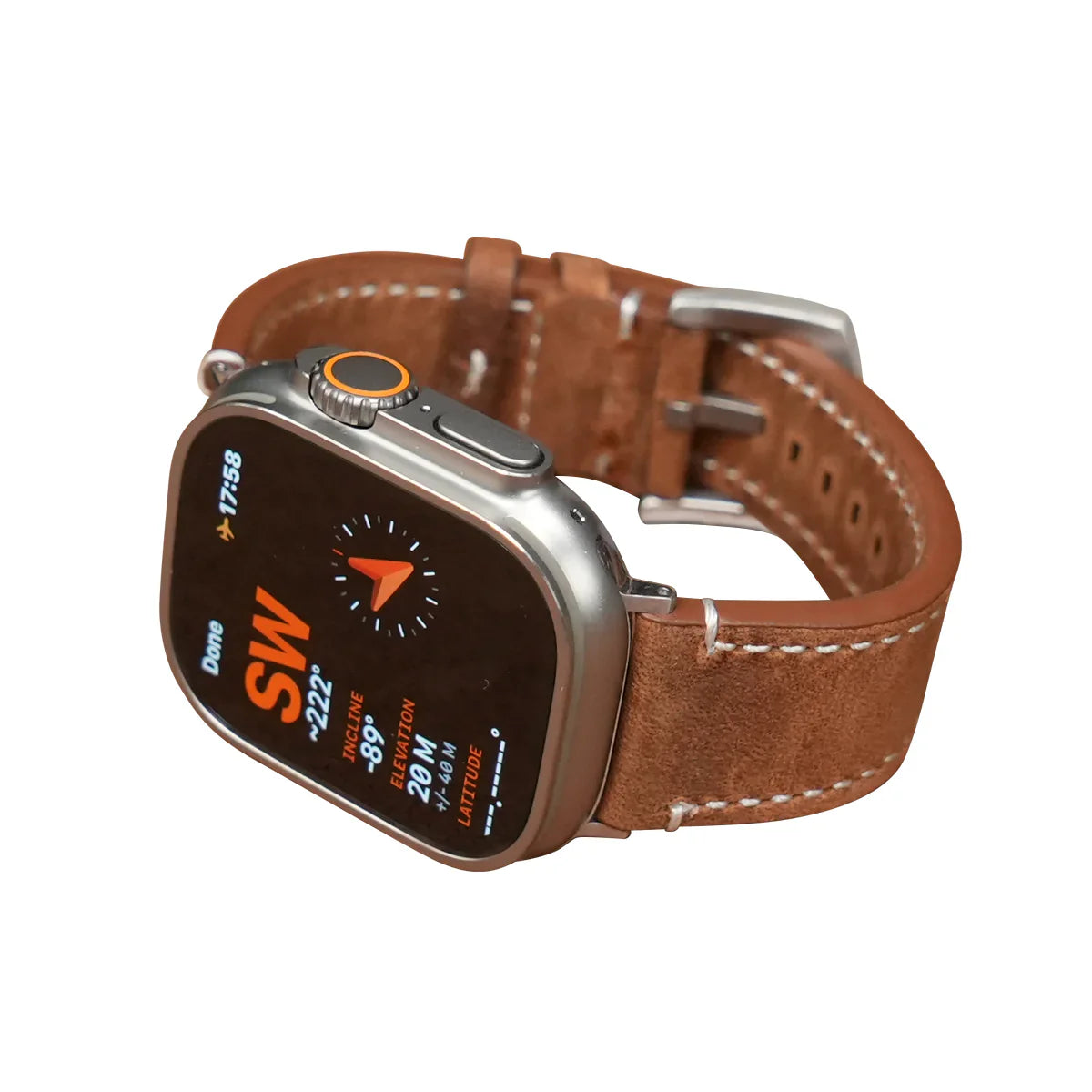 Banda de Cuero Vintage de Lujo para Apple Watch