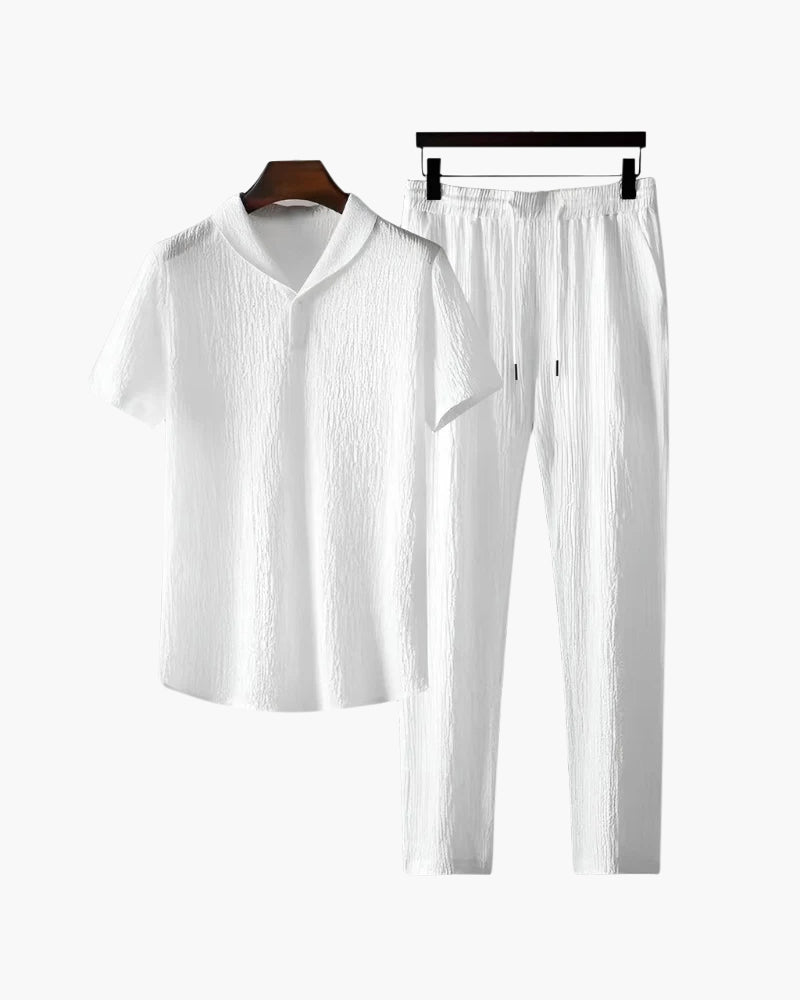 Bomull Polo & Pantalon Set