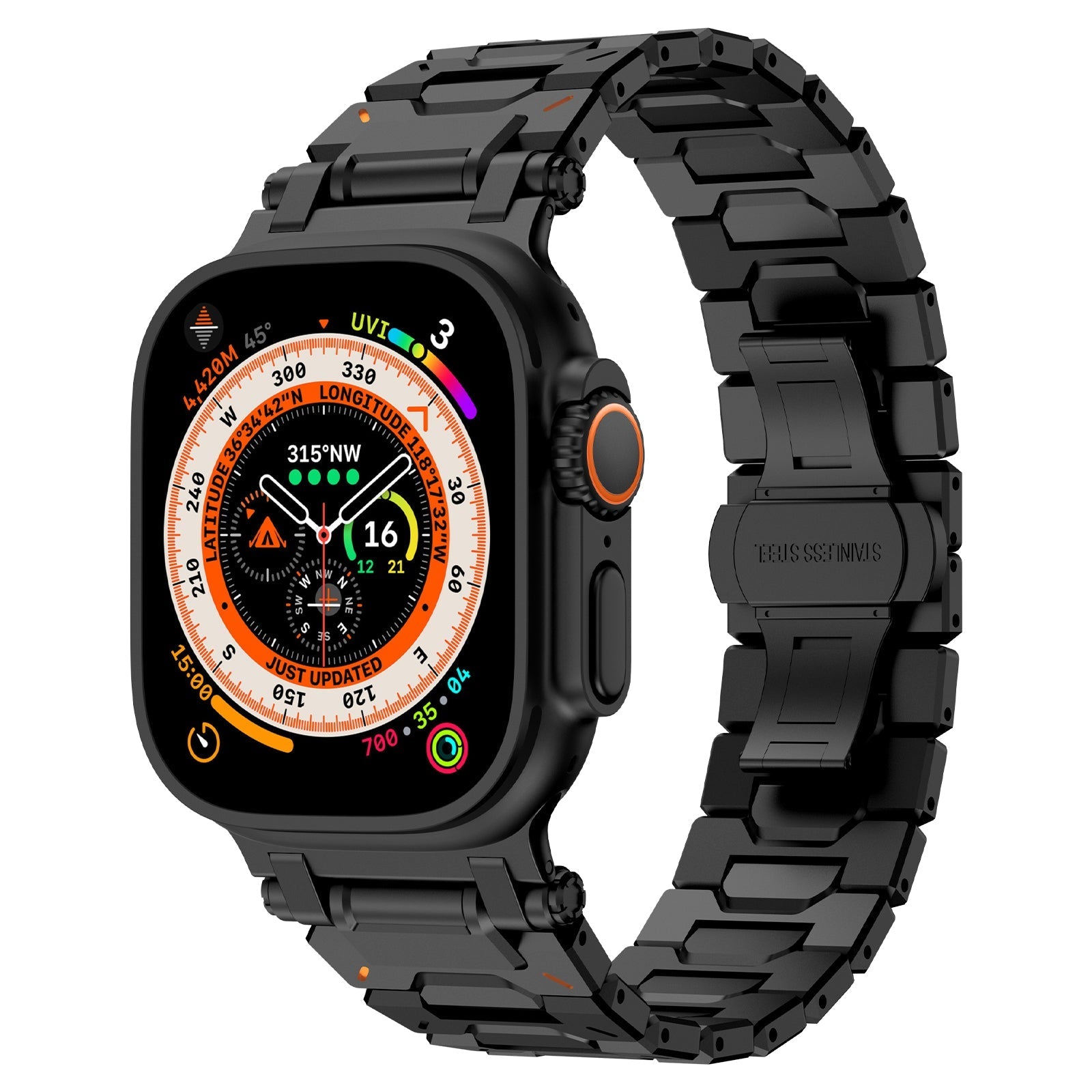 Bracciale in Acciaio Inossidabile Explorer per Apple Watch