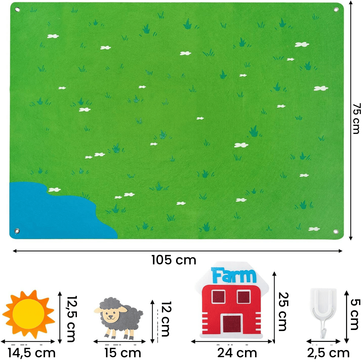 FeltBoard™ - Découvrez des animaux étonnants - Un règne animal sur planche de feutre