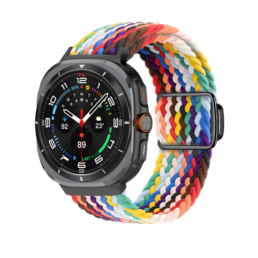 Magnetisk spänne vävd nylonrem för Samsung Galaxy Watch Ultra