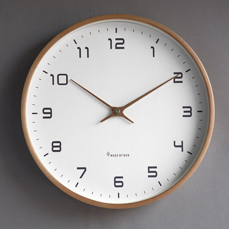 Wooden Wall Clock Scandinavian Simplicity