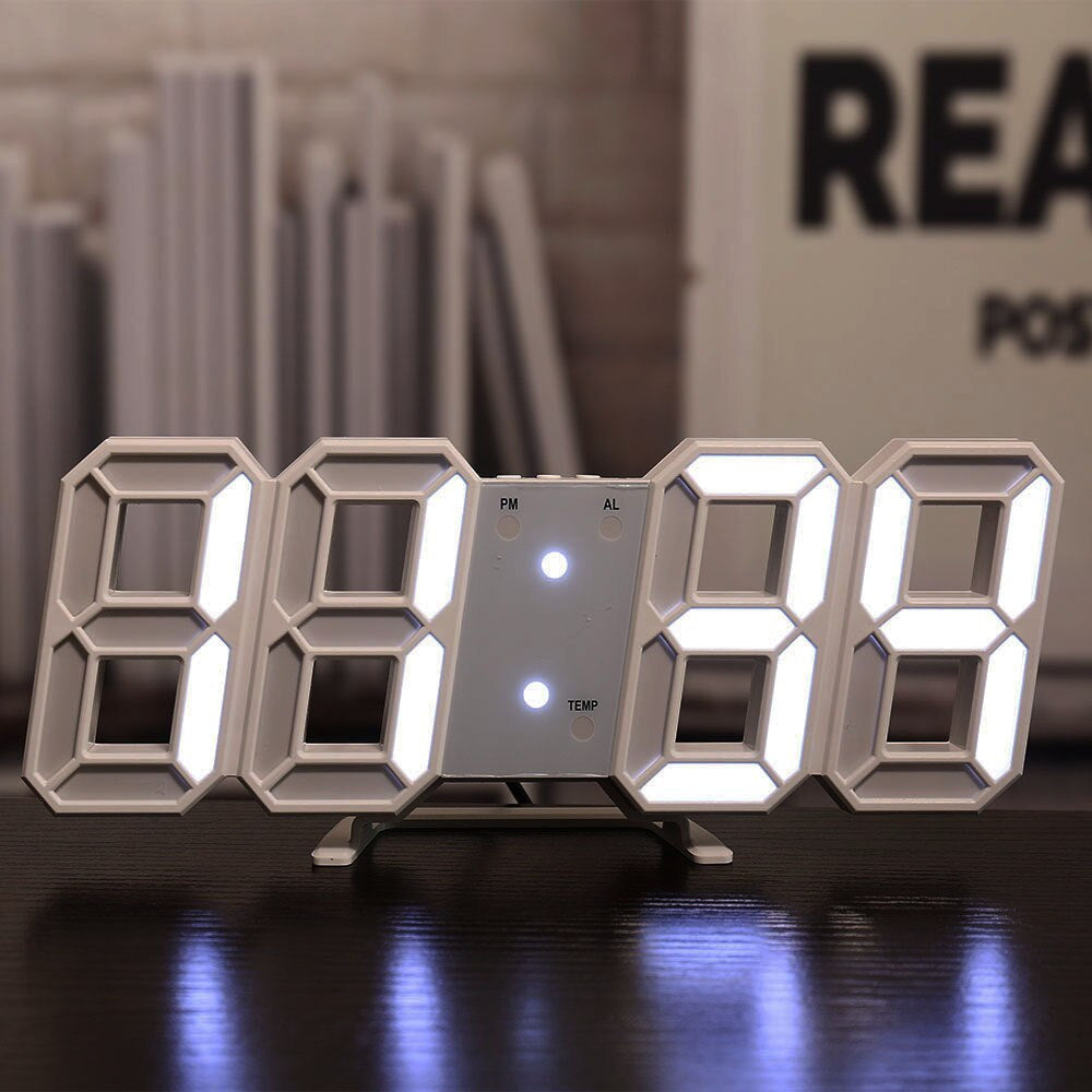 BrightGlow - Orologio da parete digitale a LED