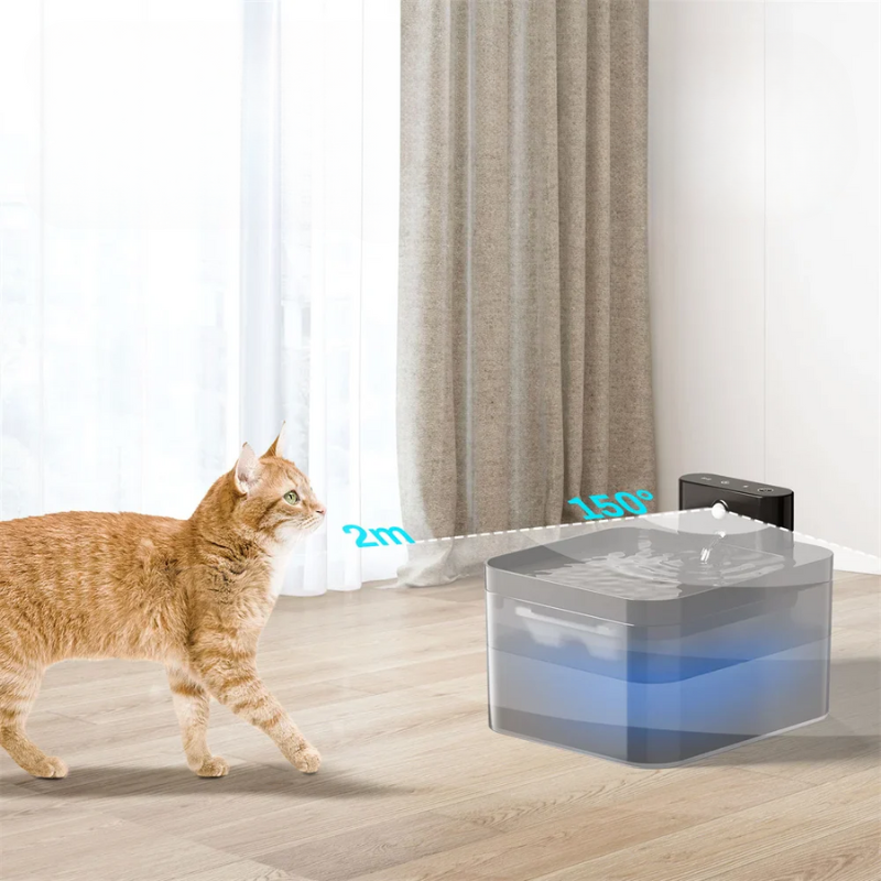 Automatico - Fontana d'acqua wireless per gatti con sensore