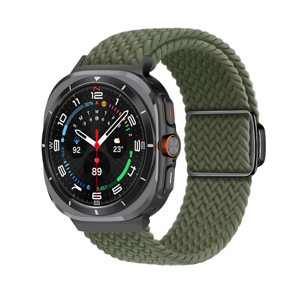 Magnetisk spänne vävd nylonrem för Samsung Galaxy Watch Ultra