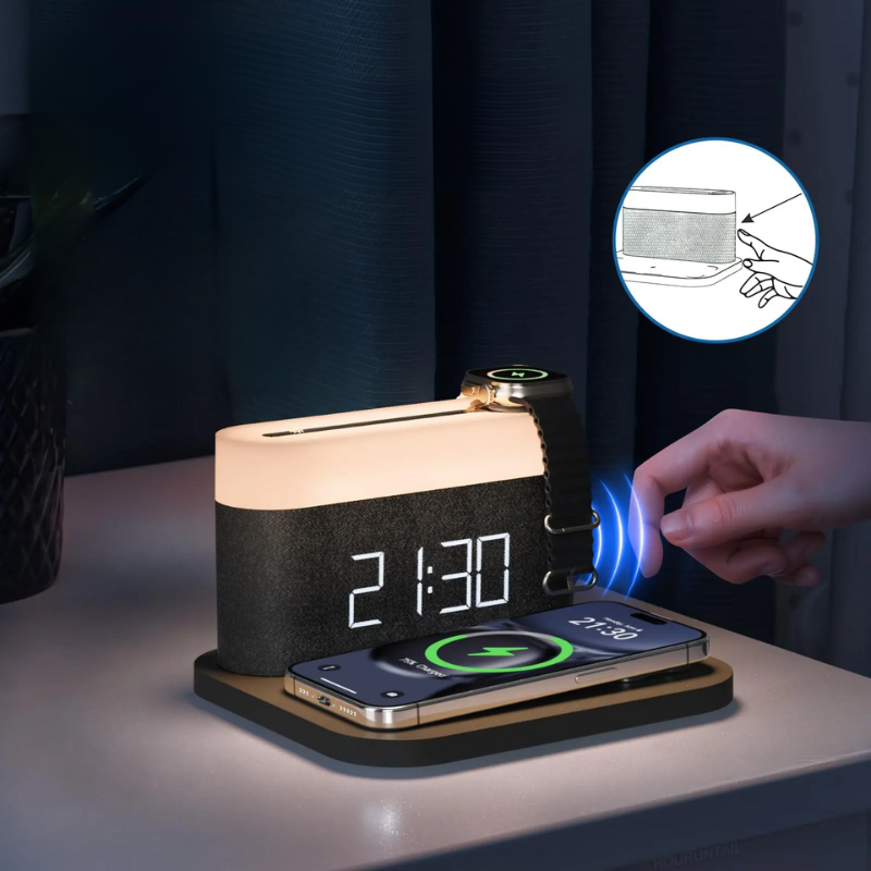 Eclarage - Wireless Charger 15W with Night Light for iPhone and Samsung