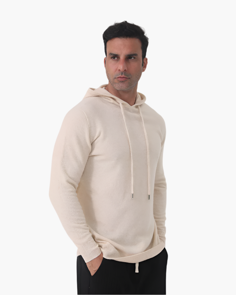 Sudadera con capucha 100 % cachemira