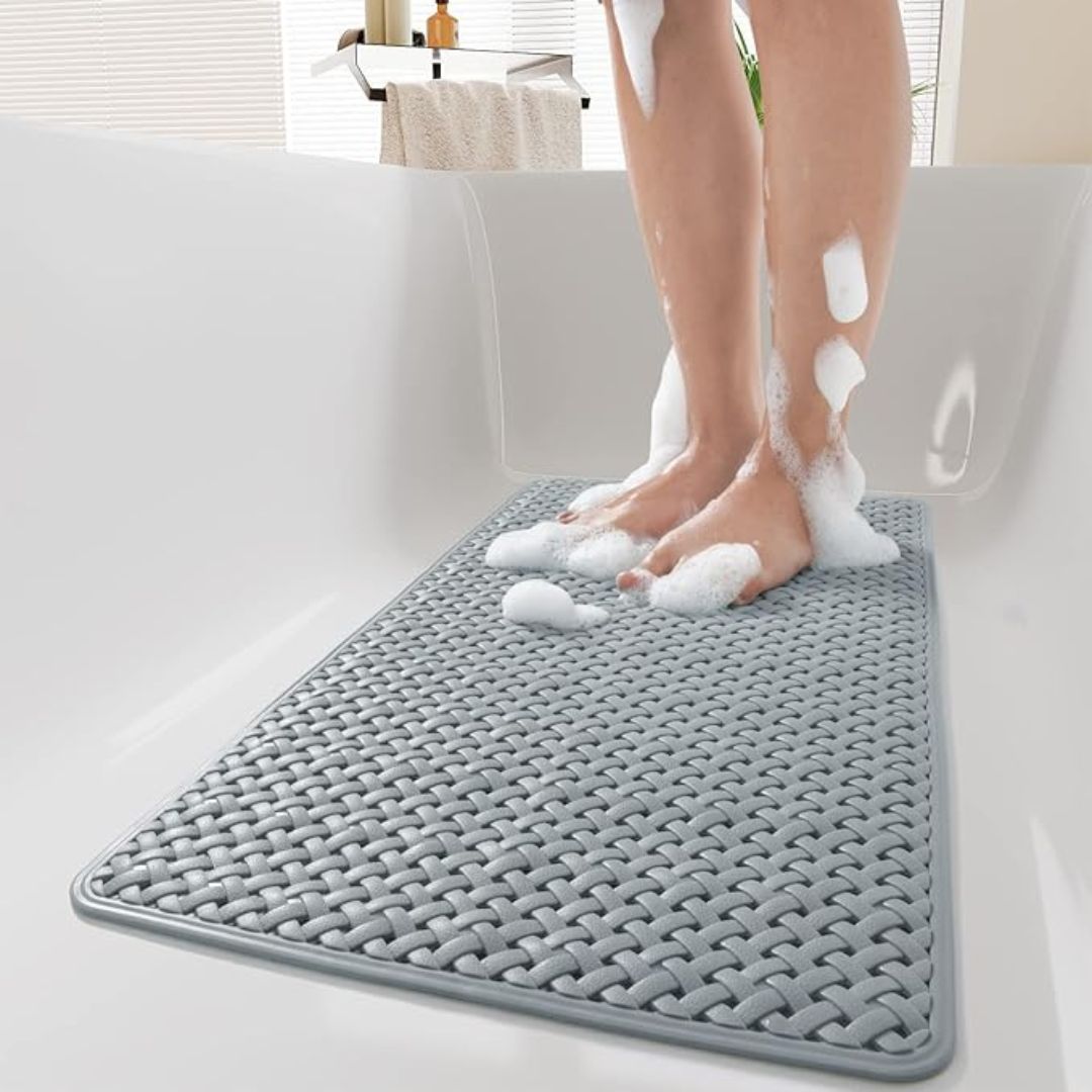 GripMaster Tappetino per Vasca da Bagno | Antiscivolo e Facile da Pulire