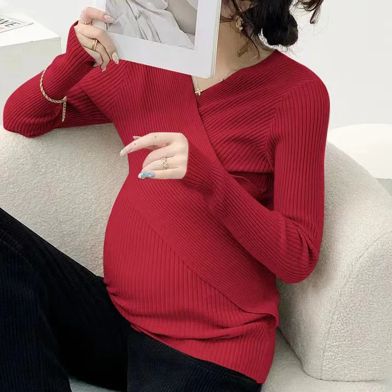 Crossover Maternity & Nursing Sweater