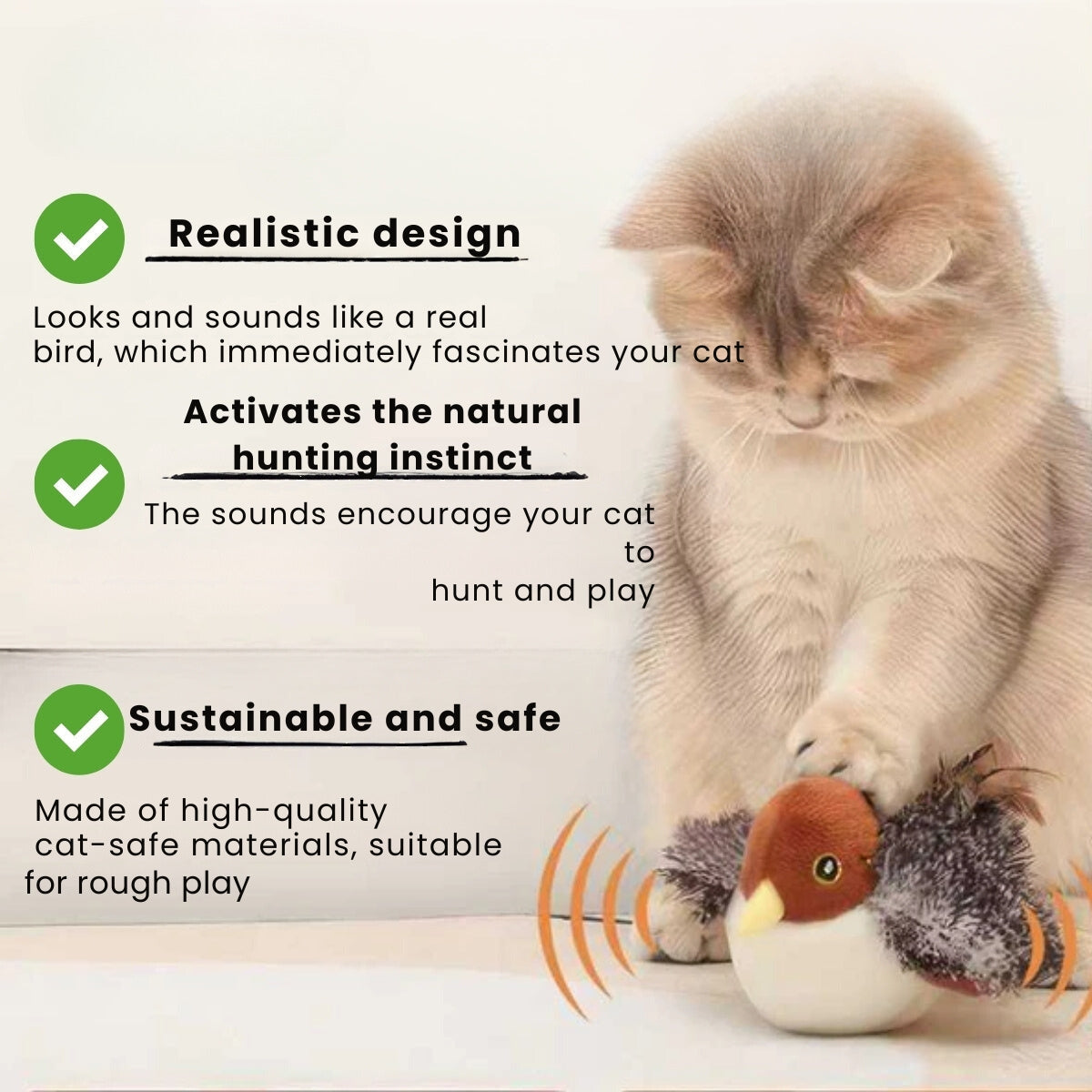 ChirpMate™ - Interactive Chirping Bird Toy