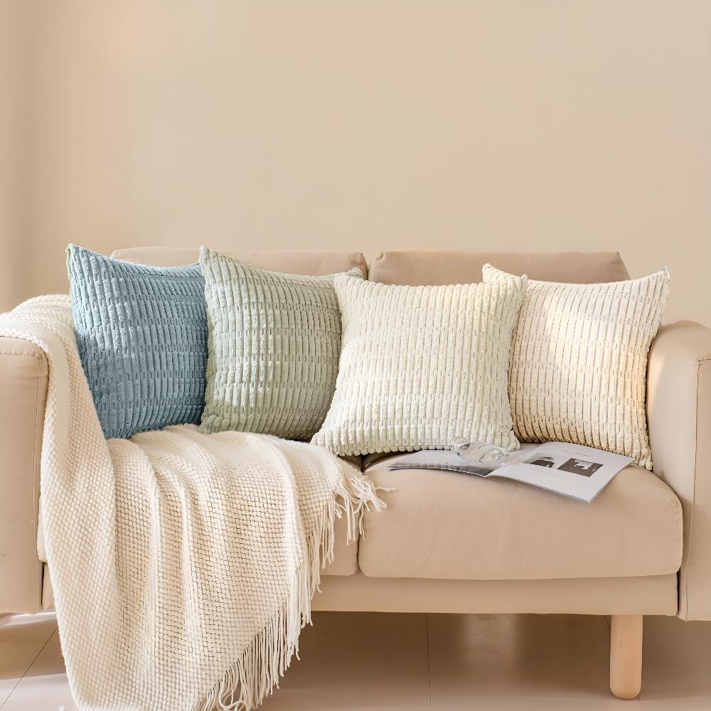 Plush Ridge Cushion Covers