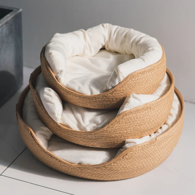 Cama tejida para mascotas Bamboo Bliss