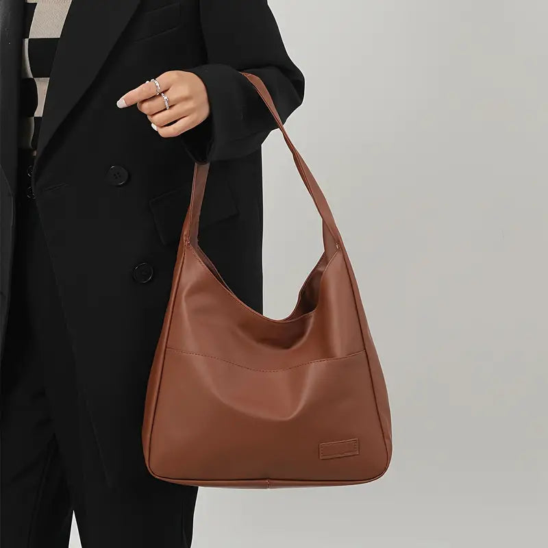 Maya Vegan leren hobo tas