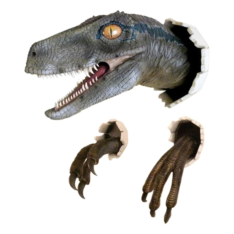 JurassicBurst Velociraptor -seinäveistos