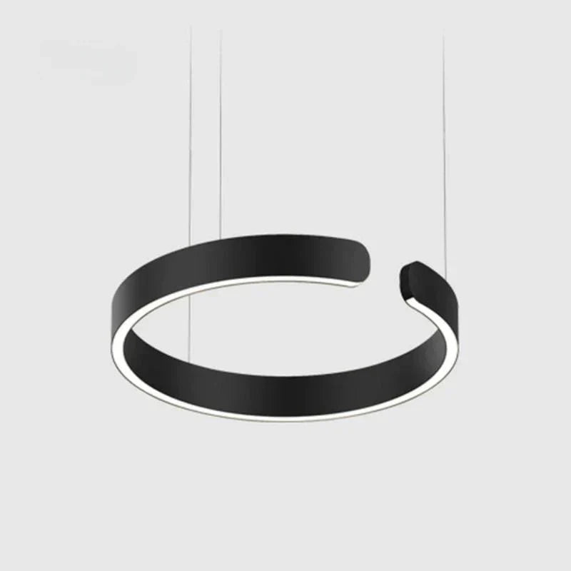 ModerneLuxe | Lustre LED circulaire contemporain – pour chambre, salle à manger et salon