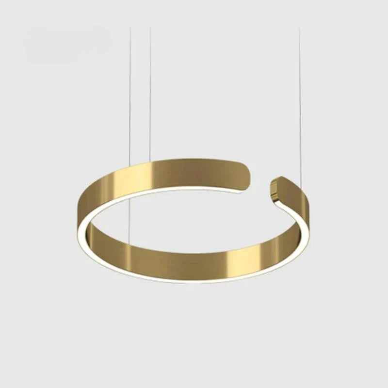 ModerneLuxe | Lustre LED circulaire contemporain – pour chambre, salle à manger et salon