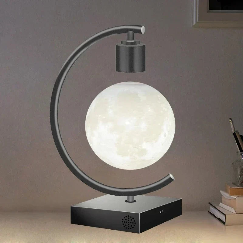 Lâmpada Lunar Flutuante Magnética MoonGlow – Luz Flutuante Encantadora para uma Ambiência Serena