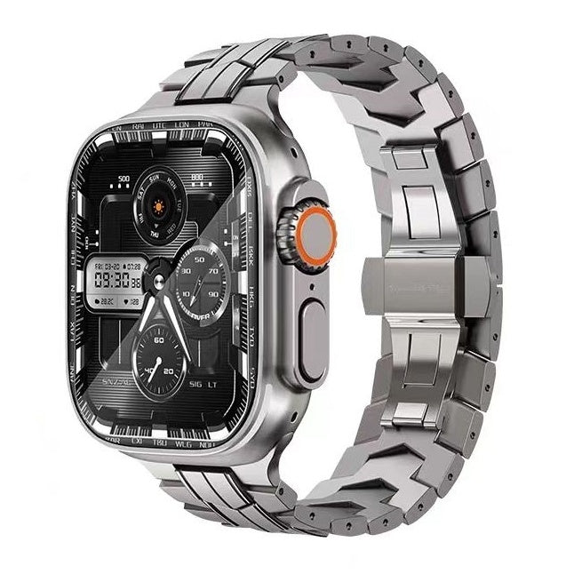 Bracelet de montre Apple en alliage de titane métallique protecteur