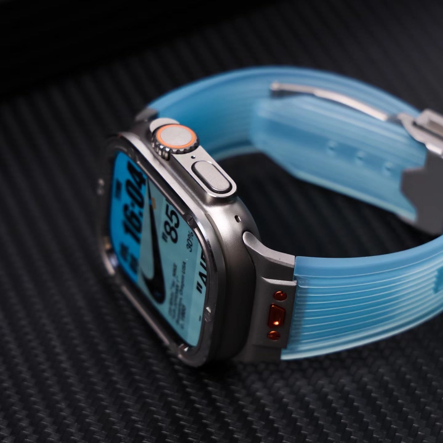 RM Průhledný silikonový pásek pro Apple Watch