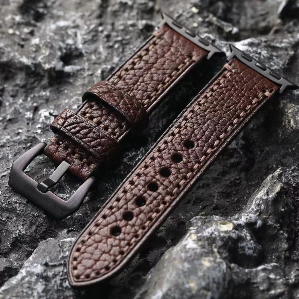 Handgemaakt - Top grain leer Apple Watch Band