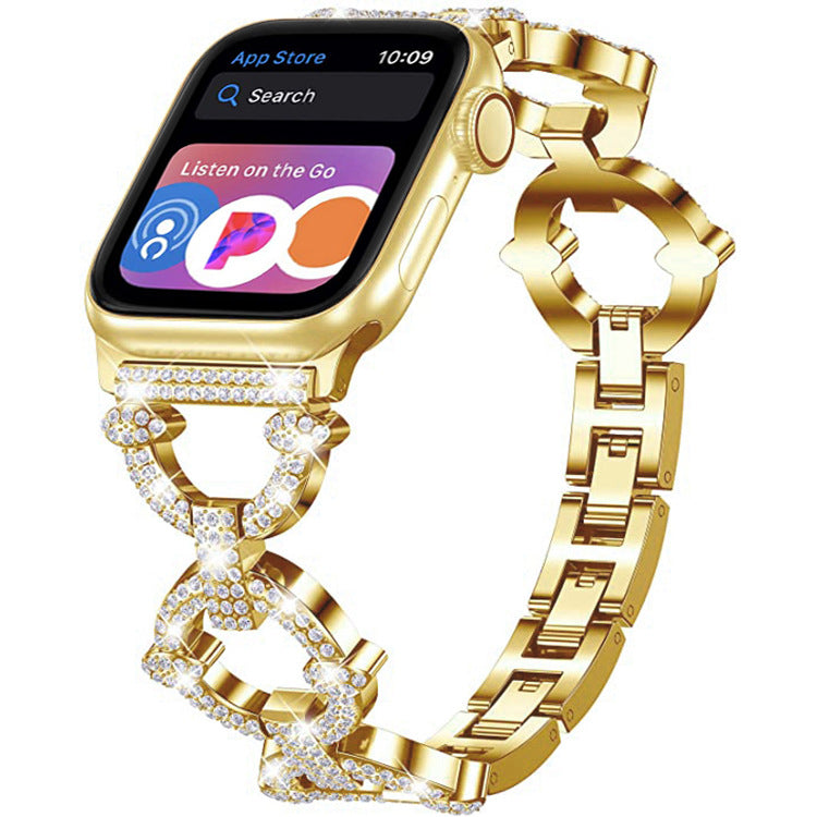 Bracelet en lien diamant Bling pour Apple Watch