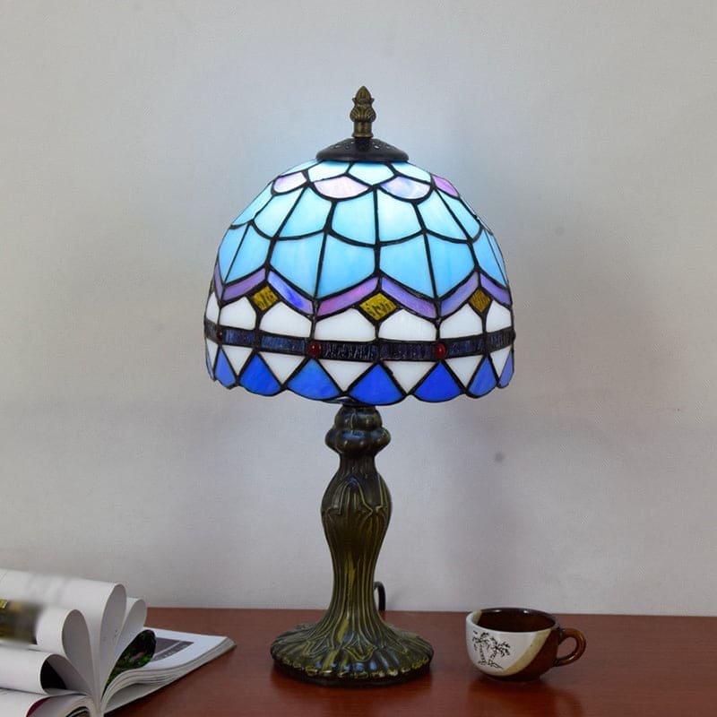 LuxGlow - Lampe de table en verre méditerranéenne élégante