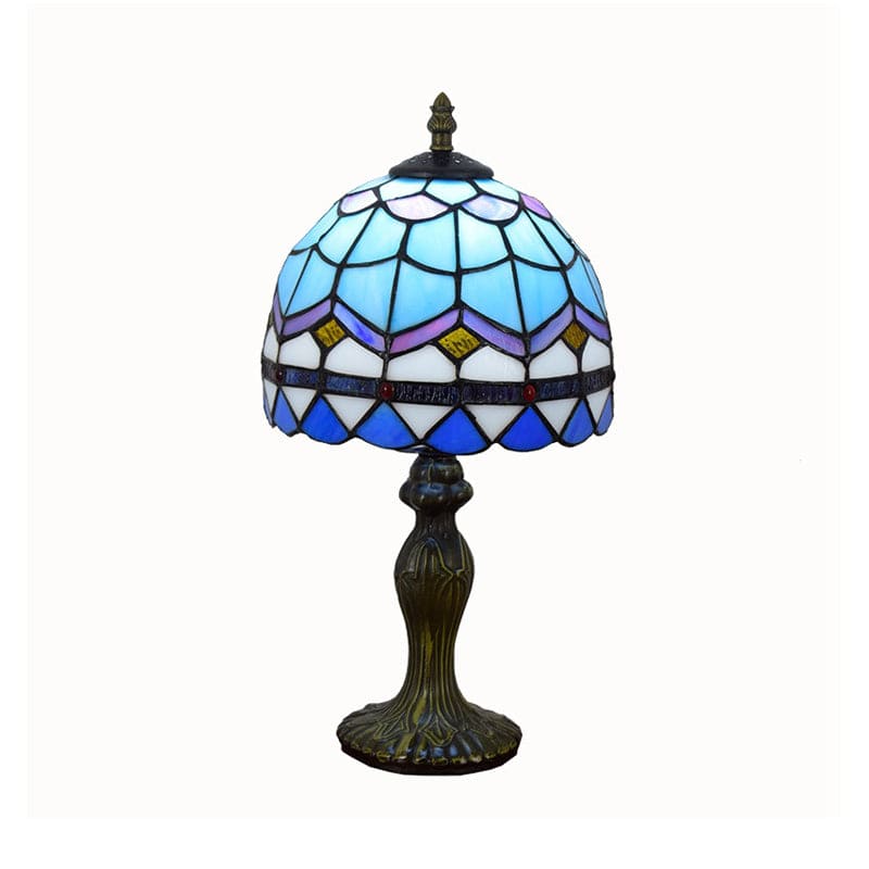 LuxGlow - Elegant bordlampe i middelhavsglass