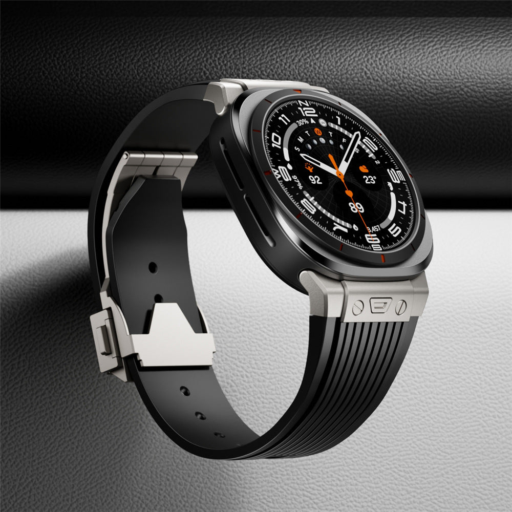 RM Designer Faixa de Silicone Simplificada Para Samsung Watch Ultra