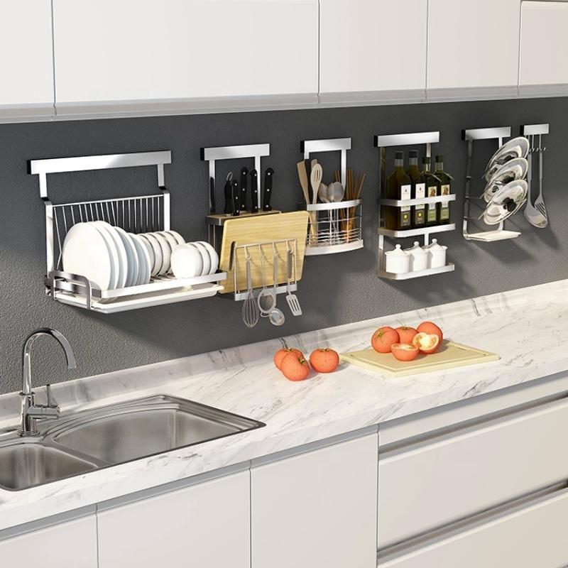 Racks de rangement pour ustensiles de cuisine muraux Claren