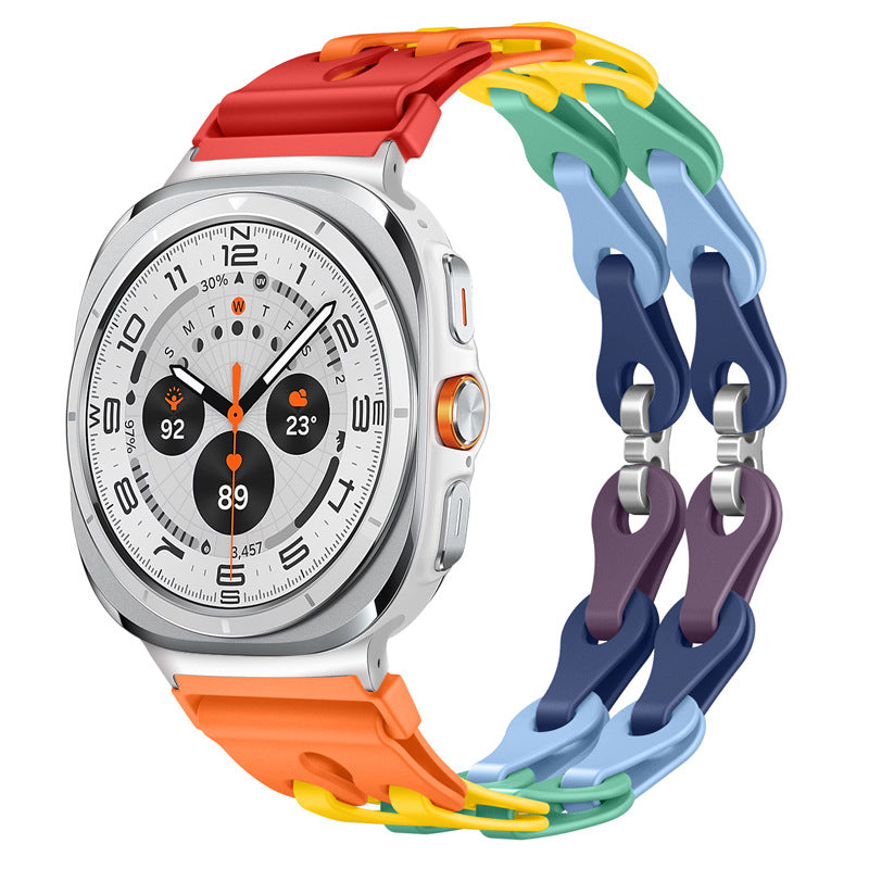 Pulseira de Silicone para Desporto para Samsung Galaxy Watch Ultra 47mm