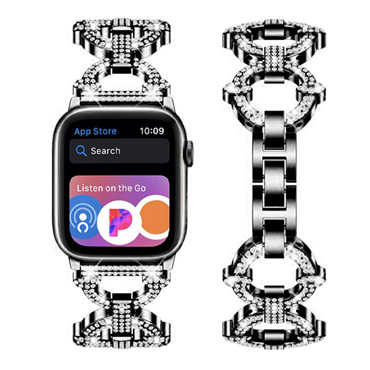 Bracelet en lien diamant Bling pour Apple Watch