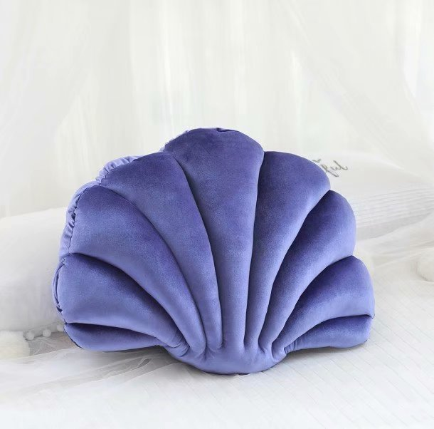 Sea Shell Velvet Throw Pillow