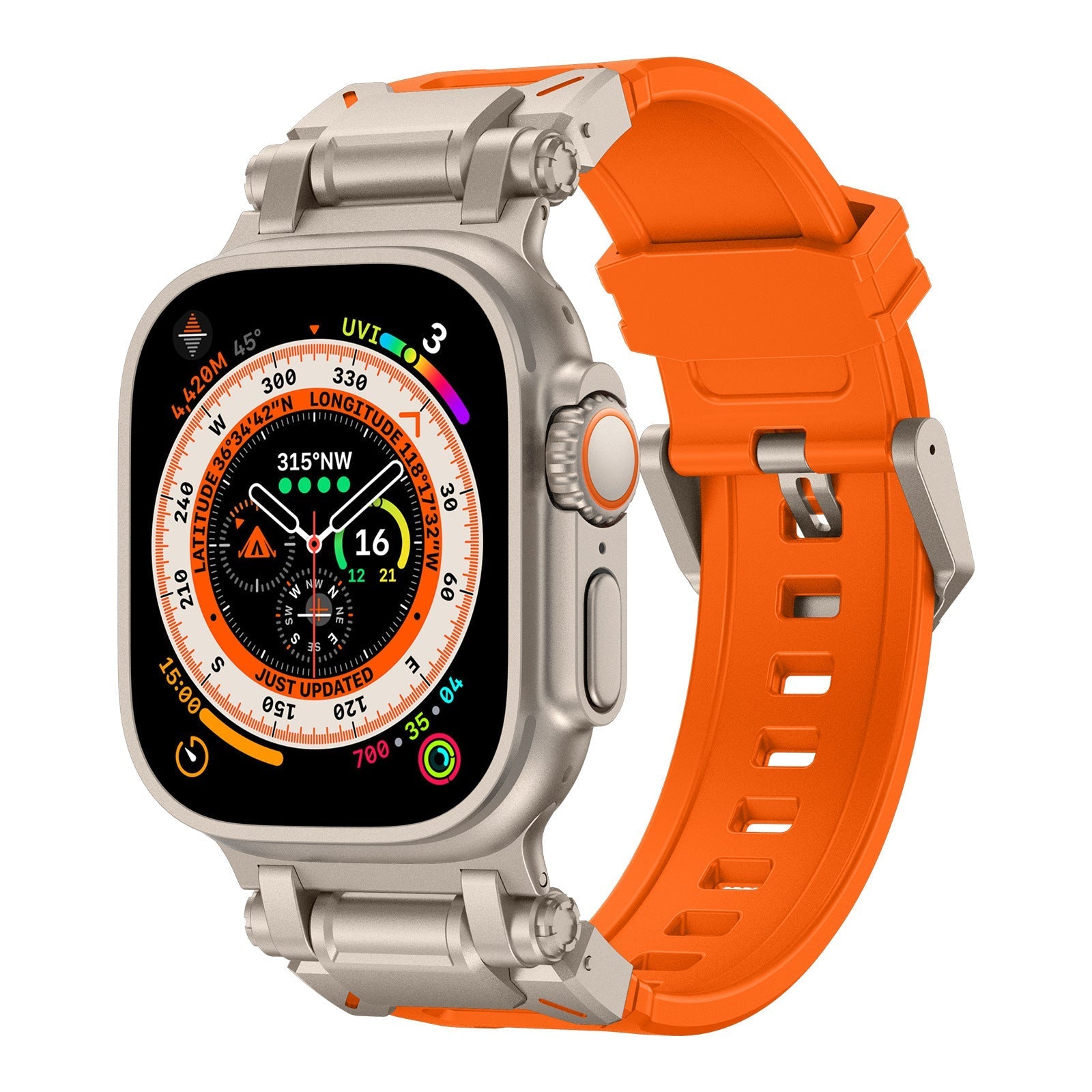 Explorer Tactical Fluoro Rubber Apple Watch Band