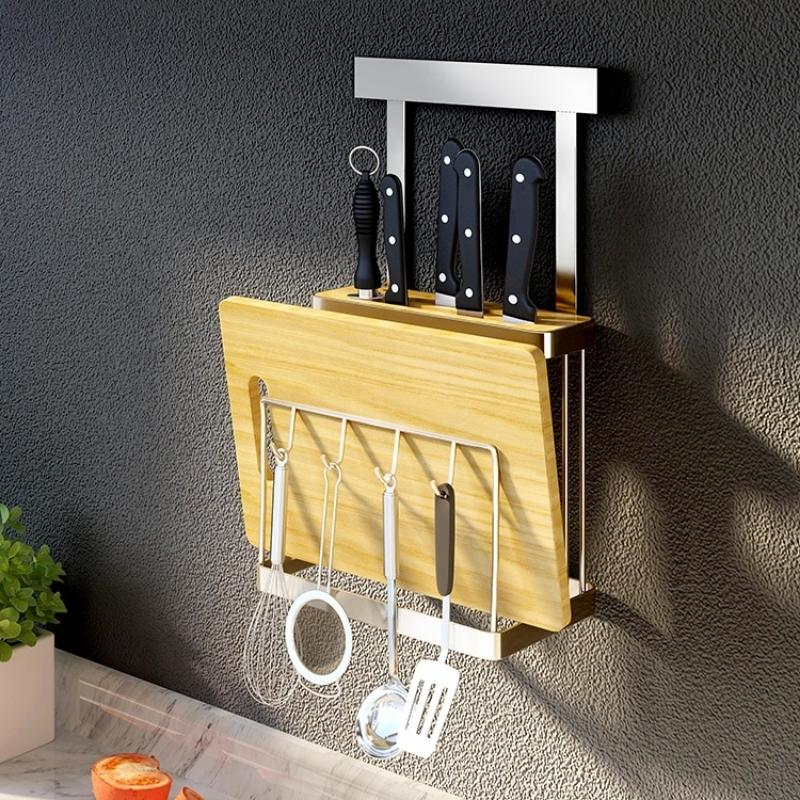 Racks de rangement pour ustensiles de cuisine muraux Claren