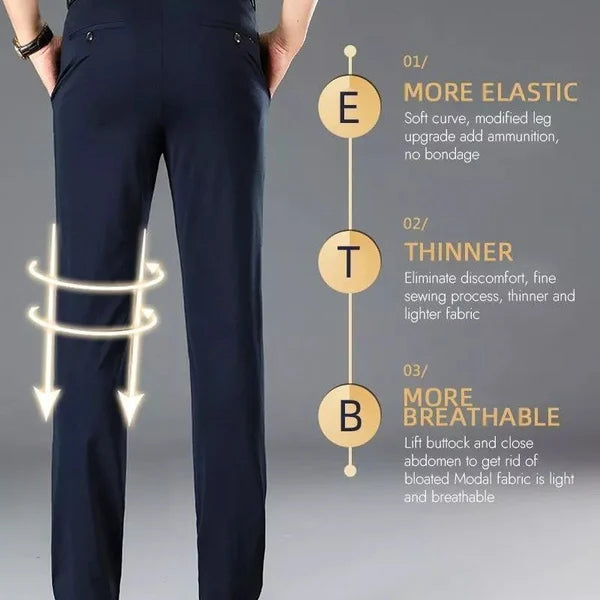 Pantalones Clásicos de Alta Elasticidad para Hombre