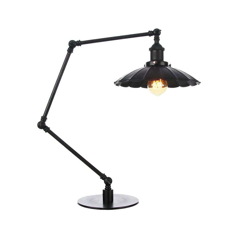 LichtStijl - Nastavitelná vintage lampa s tvarovaným kovovým stínidlem