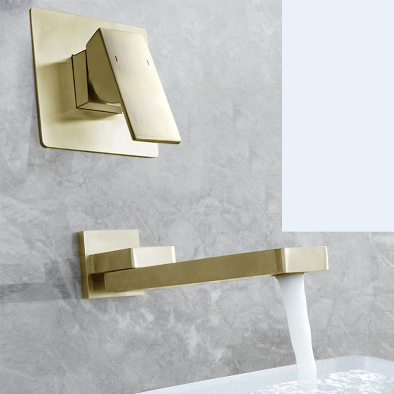 Single Handle Wall Mounted Bathroom Sink Faucet