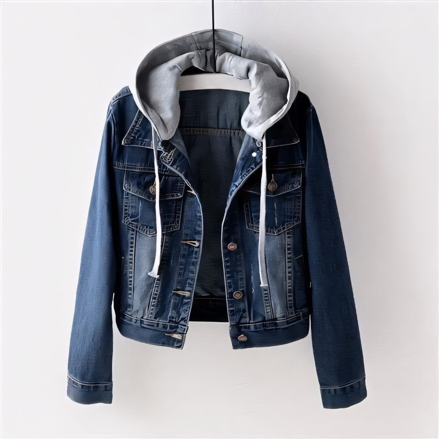 Casaco de Denim com Capuz Vivienne Lane