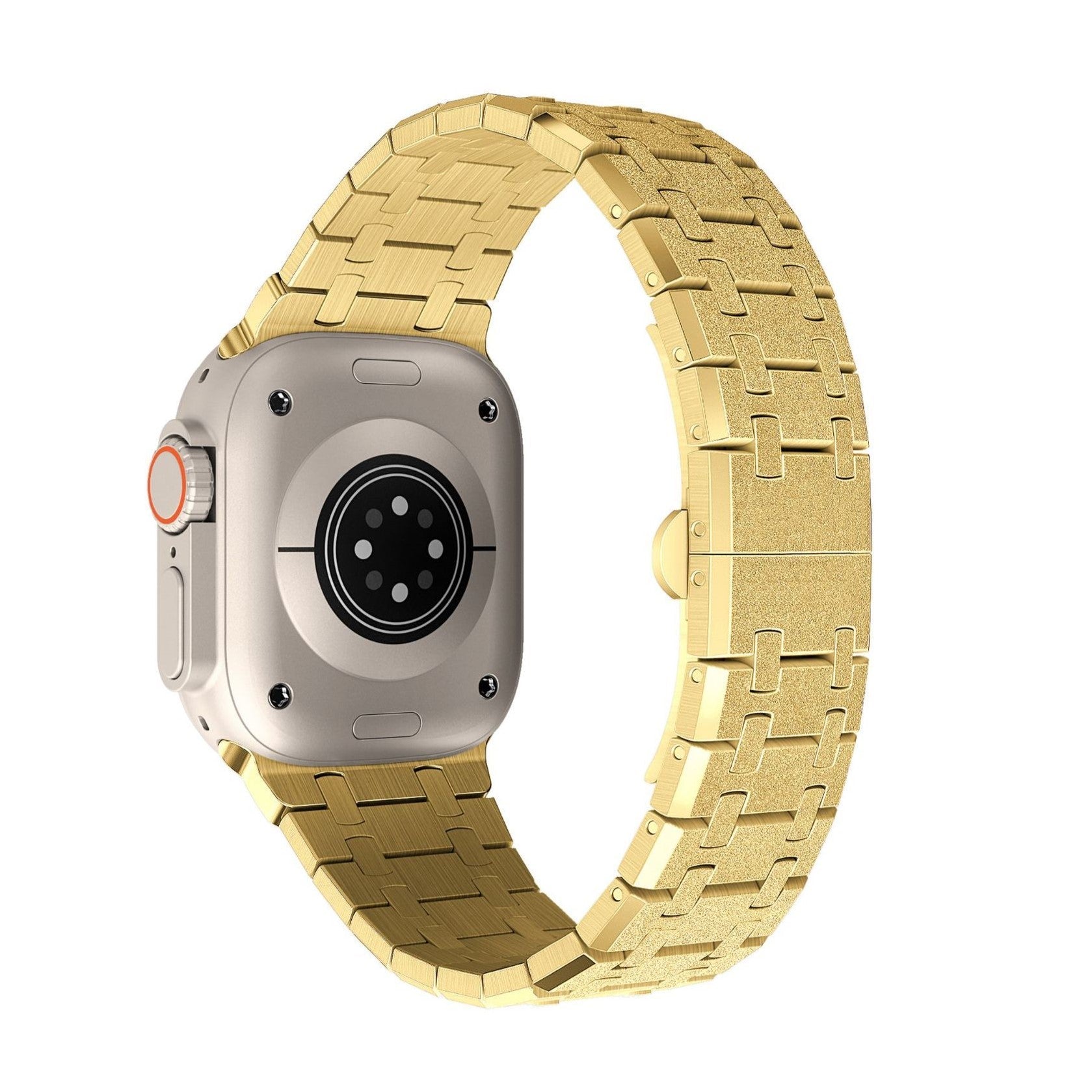 Correa de cadena doble intermitente de acero inoxidable AP para Apple Watch