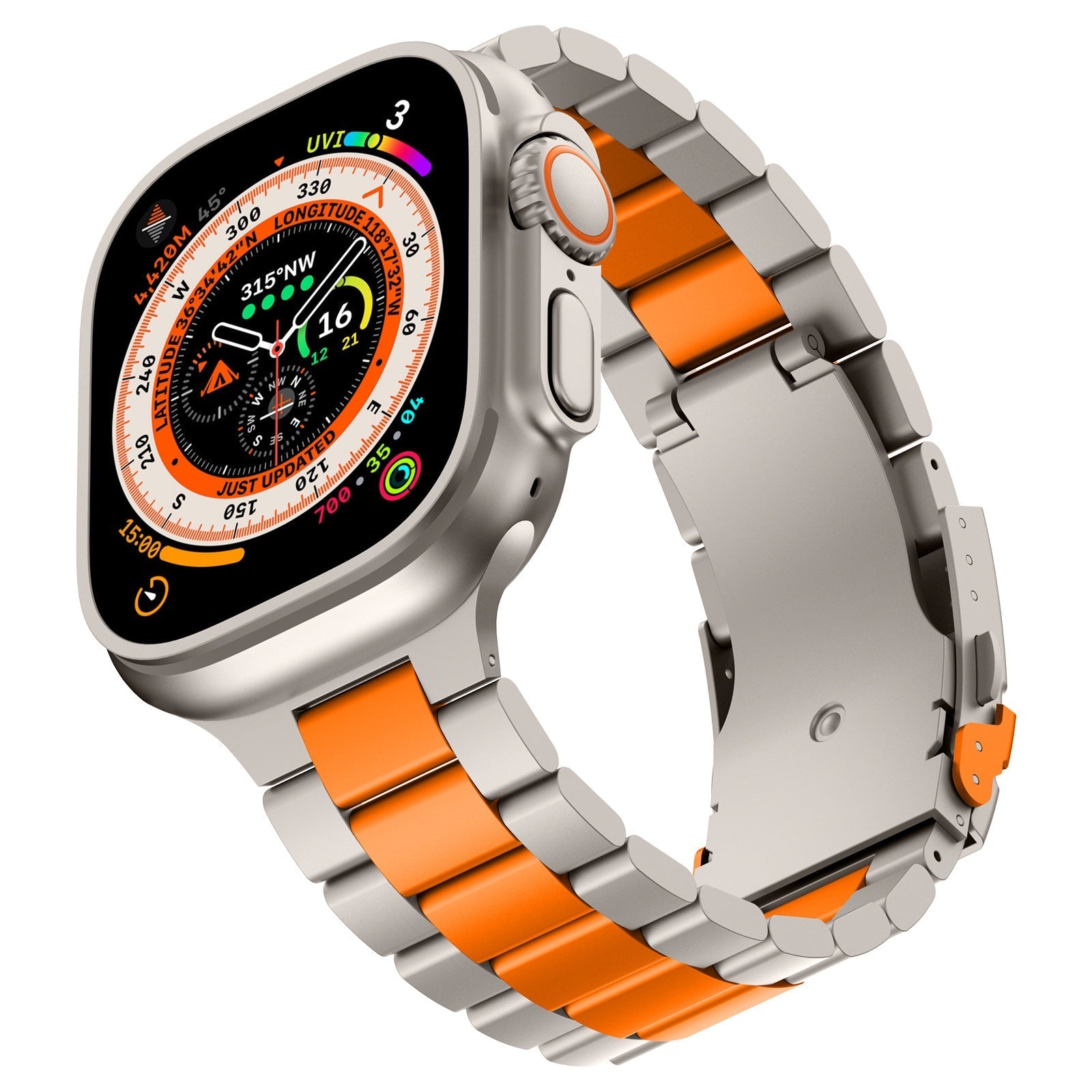 Fascia in Titanio Stile Business per Apple Watch