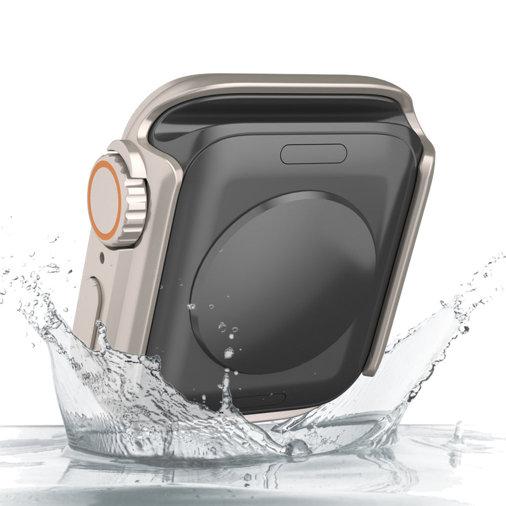 Ultra-thin & Waterproof Apple Watch Case with Tempered Glass Film