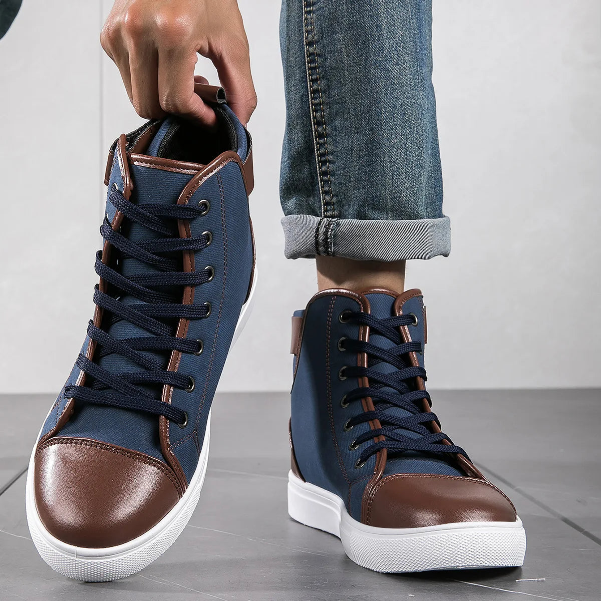 Retro High-Top Heren Sneakers